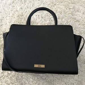 Zac Posen W Eartha E/W Black Leather Satchel